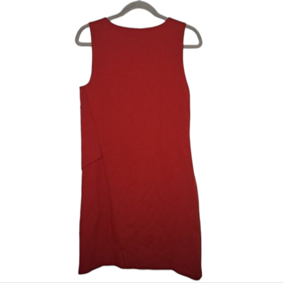 Diane Von Furstenberg Jenn Red Sleeveless Shift Dress Size 6 - Picture 2 of 7
